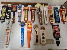 Lot of 17 Miscellaneous Beer Tap Handles, Variety of Beers and Versions picture