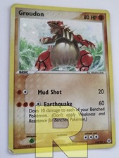 Groudon® EX Hidden Legends 102/101® SECRET Holo Foil SWIRL 🌀 English Good- picture