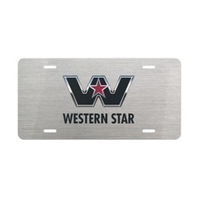 Western Star License Plate Metal Vanity Tag Truck Car Front Plate Accessory picture