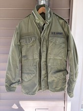 Vintage 1967 M-65 Field Jacket Small Vietnam War OG-107 Silver Zipper M65 Coat picture