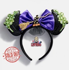 SOLD OUT Disney BaubleBar 2026 Minnie Witch Cauldron Halloween Ears Headband NWT picture