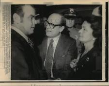 1974 Press Photo Manolo Artime with Bernard and Clara Barker, Watergate Scandal picture
