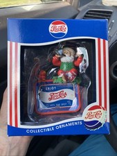 VINTAGE  1997  PEPSI-COLA   SANTA  CLAUS  WITH  PEPSI  SIGN -  NEW picture
