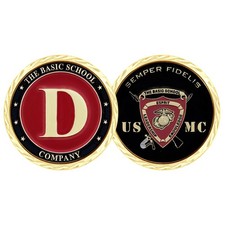 USMC THE BASIC SCHOOL COMPANY D COIN picture