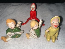 Vintage Pixie Elves Lot of 4 Assorted Figure Ceramic Angels picture