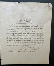 Jose Maria Marsel Note Andres Bello 100 Anniversary (1881 Facsimil) picture