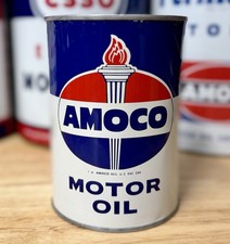 Vintage Amoco Motor Oil Can Quart Empty picture
