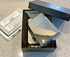 Genuine New 2016 ZIPPO Lighter Lovely VINTAGE LOOK Double Slashes Both Sides picture
