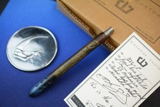 RARE BLACKSIDE Customs BSC-P Pen Mandalorian - Naval Brass /Beskar Engraved picture