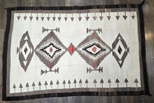 Vintage Reginal Native American Navajo Rug Geometric Pattern 46