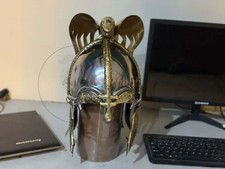 Viking Helmet Replica – 1958 Vikings Movie Kirk Douglas Style | 2mm Mild Steel picture
