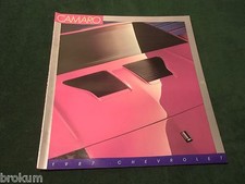 MINT 1987 CAMARO SALES BROCHURE 20 PAGES  W/ COLOR CHART (box 550) picture