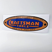 CRAFTSMAN TOOLS 1930's Vintage Style DECAL,  6 Inch, Vinyl STICKER picture