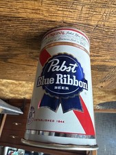 PABST BLUE RIBBON BEER Factory Promo FLAT TOP CAN Mug TAPA Can 1950’s-60’s New picture