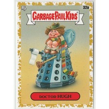 Fourth Doctor Who Hugh #32a Gold 12/50 Garbage Pail Kids GPK Tom Baker 2023 SP picture