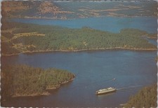 Washington WA Aerial view of the motor ferry Evergreen State 4x6 Postcard picture