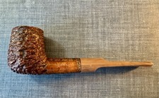 Rusticated Tinder Box Verona Rustica 904 Billiard Estate Pipe Acrylic Stem Italy picture