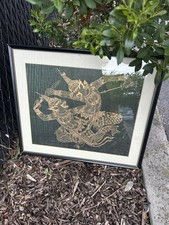 Vintage Thai Temple Silk/ Rubbing dated between the 1960s and 1980s picture