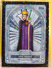 2025 Topps Disney Mint 1/10 Black Electric Dots SSP Evil Queen 106 🔥🔥 picture