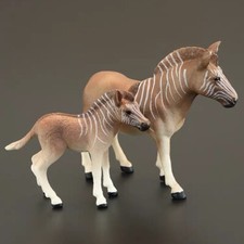 2Pcs 1/6 Simulation Equus quagga Animal Model For 12