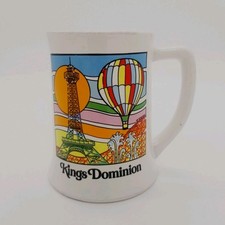 Vintage Kings Dominion Amusement Park Coffee Beer Mug Rare picture