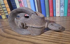 Vintage Cast Iron Pulley Farm Wheel Antique Old Tools picture