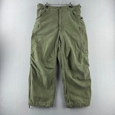 Vintage 50s Military Pants Mens 35x27 Korean War Cargo M-51 Field Baggy Fit picture