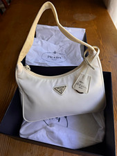NEW Authentic PRADA Re-Edition 2000 White Nylon Mini Shoulder bag picture
