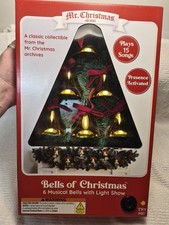 Mr Christmas Bells of Christmas 6 Musical Bells with Light Show Plays 15 Songs picture