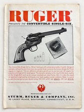 1963 Ruger Sturm Convertible Single Six Revolver Original Vintage Print Ad picture