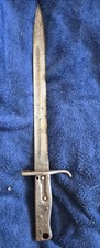 WWI German Ersatz Bayonet All Steel Split Muzzle Ring Hooked Quillon 1914-18 picture