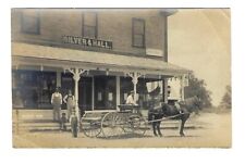 Early 1900's RPPC Silver & Hall Store & Post Office, Horse & Wagon, Epsom,NH picture