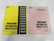 Vintage 1973 Weiand Automotive Industries Consumer Catalog Brochure USA HTF picture