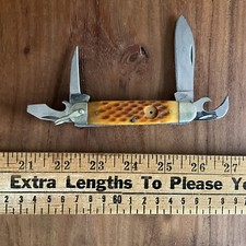 Official Boy Scouts of America Stainless China 4-Tool Pocket Knife picture