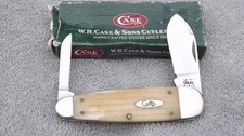 2000 Case XX USA 10 Dot Jigged NATURAL Bone 2 Blade Sleeve Board Knife 6270  BOX picture