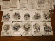 💎 Complete Set of 10: Thomas Kinkade Holiday Celebration Ornament Collection  picture