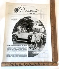 Vintage 1929 Marmon Roosevelt Coupe Automobile Advertising Sign Original Ad picture