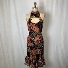 Y2K Just Cavalli Rope Print Two-Piece Set w/ Belt picture
