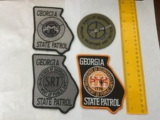 Georgia State Patrol  collectable patch Set SRT and Regular 4 Patches New picture