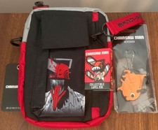 Chainsaw Man Crossbody Bag Keychain Lapel Pin Lot Key Cover New Bioworld Anime picture