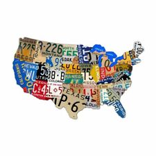 UNITED STATES OF AMERICA LICENSE PLATES MAP 25