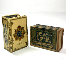 Vintage WWII RASC Matchbox Cover w/ Match Box Royal Army Service Corps Celluloid picture