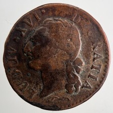 1782 Louis XVI France 1/2 Half Sol Coin | Collectable Grade | a9631 picture