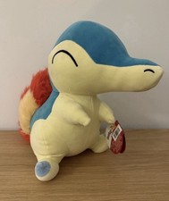 New Cyndaquil 14” Plush Round 1 Exclusive NWT Pokemon Licensed - US Seller picture