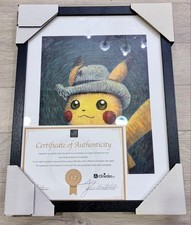 Pokemon Van Gogh Museum Pikachu Giclee Canvas Art S 45x35cm COA Netherlands picture