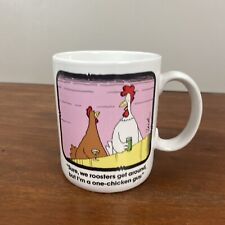 Papel  “Off the Leash” Coffee Mug, Rooster Cartoon 12 Oz. Vintage 1980s Mint picture