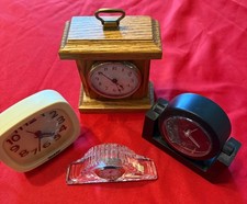 Lot of 4 Vintage Clocks  Estate Sale Find picture