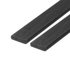 MECCANIXITY 2 Pcs Carbon Fiber Strip 2x8mm 500mm Length Pultruded Flat Carbon Fi picture