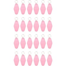 48 Pcs Vintage Motel Keychain DIY Blank Hotel Keychains Heat Transfer Blank4163 picture