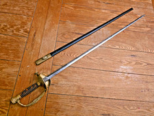 Old Antique Military Sword - French Brigadier-General smallsword picture
